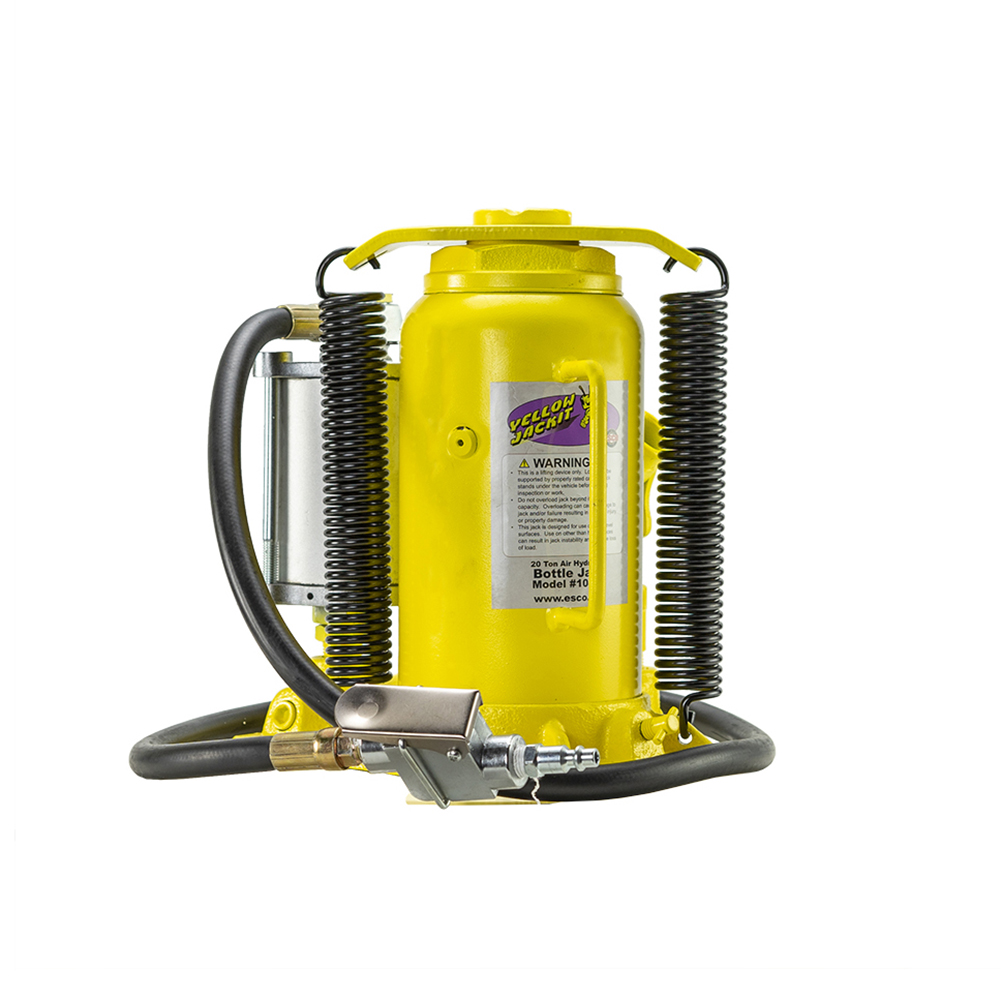 ESCO Yellow Jackit 20 Ton Air/Manual Bottle Jack - Jacks