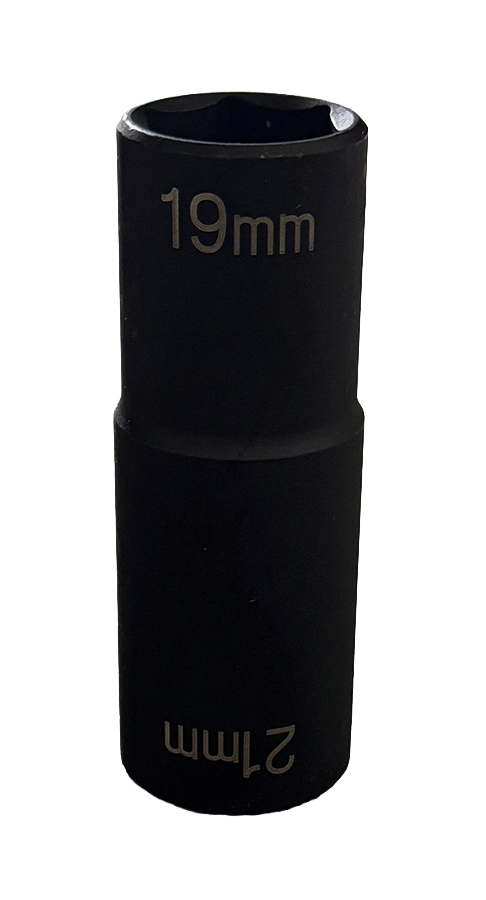 1/2" Drive Impact Flip Socket 19mm x 21mm Extra Thin Wall - Sockets