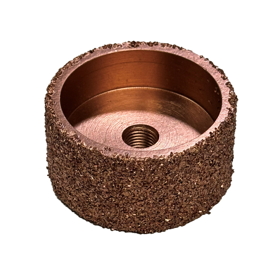 Solid Flat Face Rasp 2" dia. x 1" Width 46 Grit - Buffing Cones
