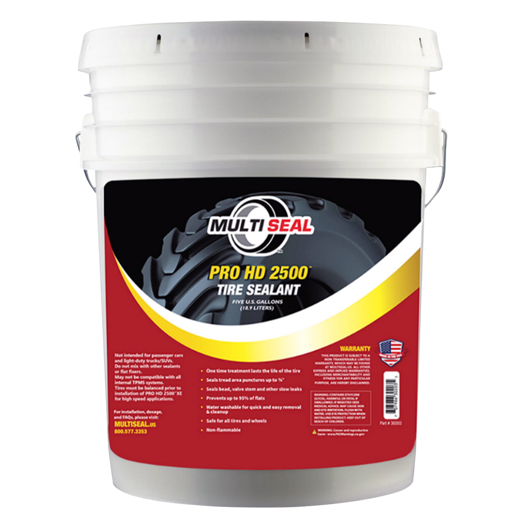 Multi-Seal Tire Sealant 5 Gallon Pro HD 2500 - Tire Sealants