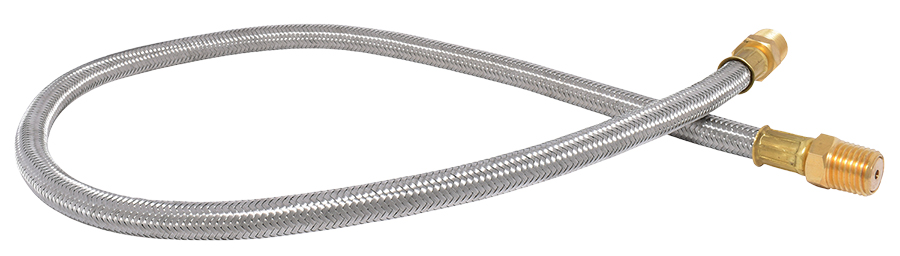 Dill Stainless Steel 2' Replacement Hose - Valve Hardware and Accessories