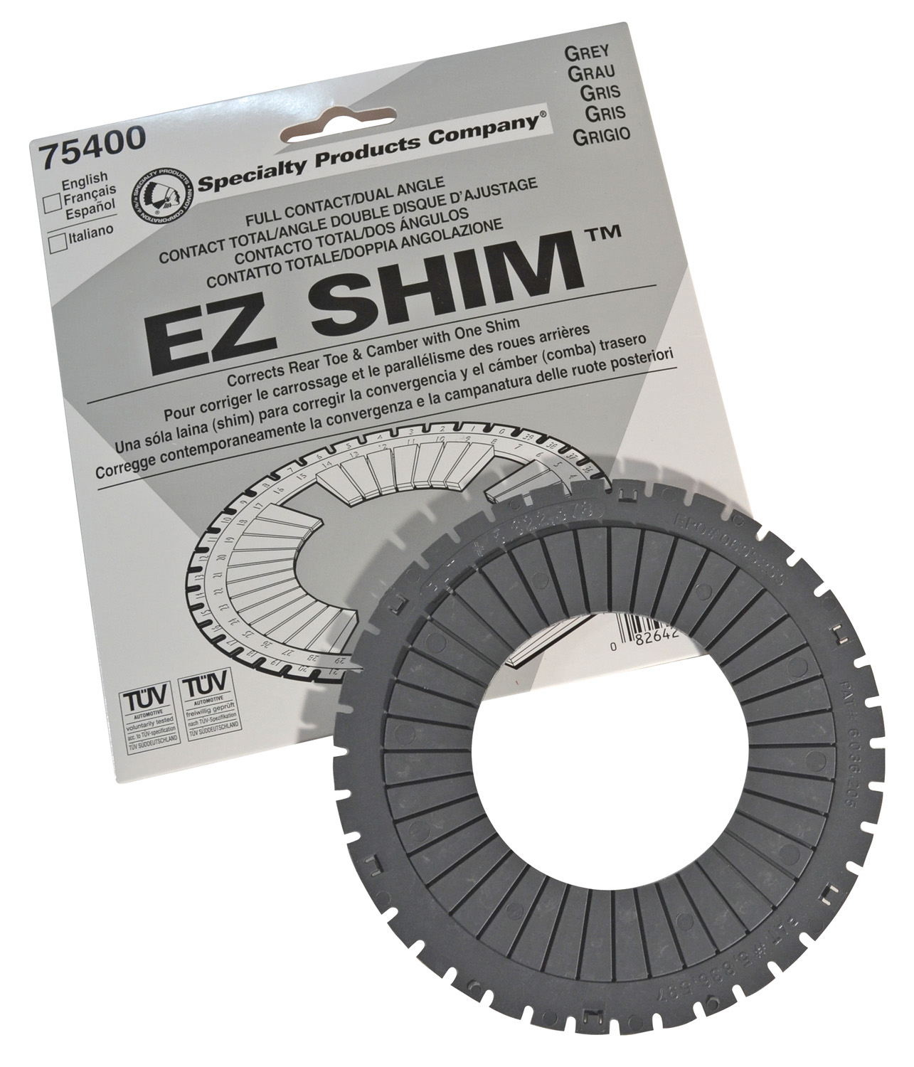 Full Contact Dual Angle EZ Shim Grey - Alignment Equip. Parts & Tools