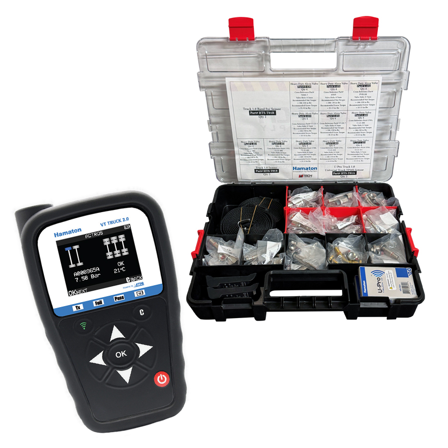 Complete Hamaton Commercial TPMS Valve, Sensor  and Commercial TPMS Tool Kit - Kits