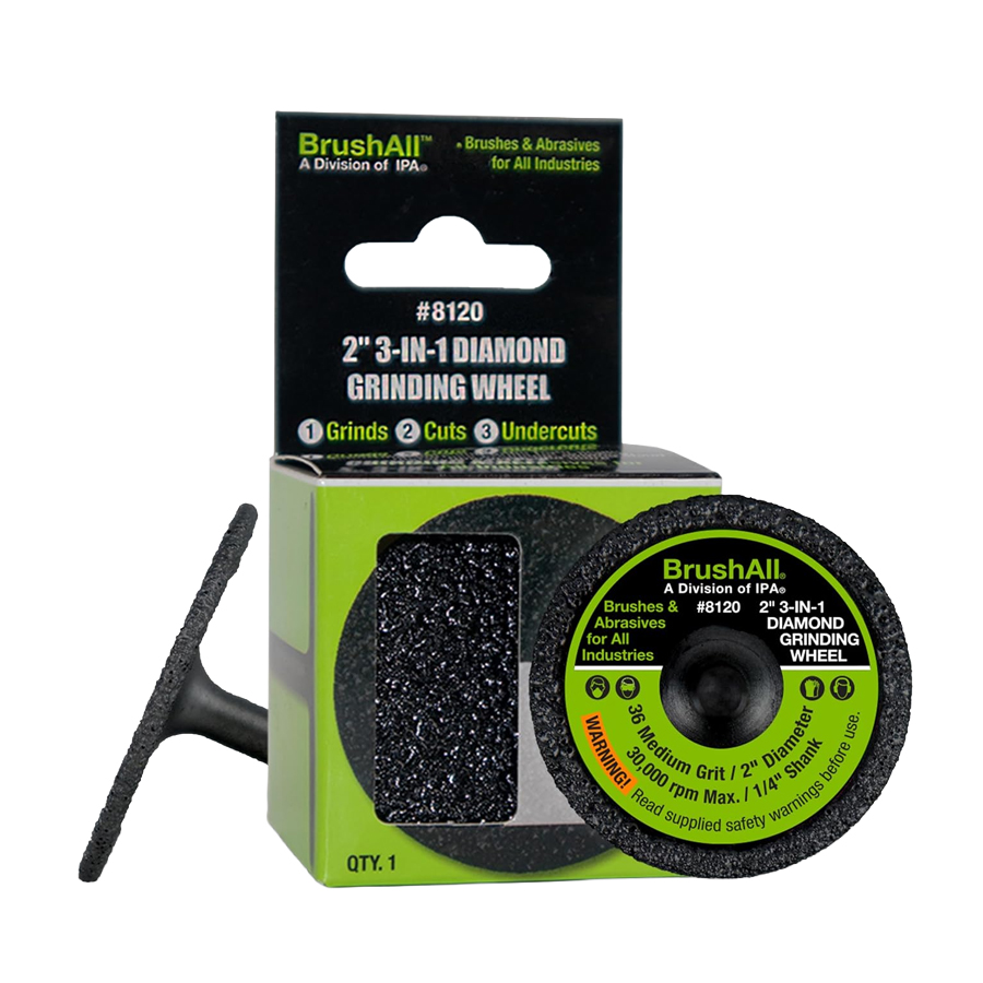 Brush All 2" 3-In-1 Diamond Wheel - Buffing Stones