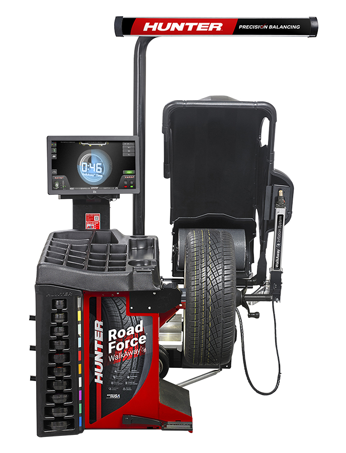 Hunter Wheel Balancer Road Force Walkaway w/TDC Laser - Passenger