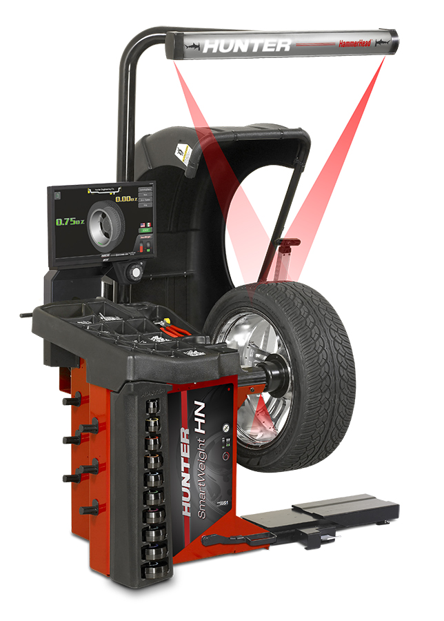 SmartWeight~ Hybrid Balancer - Includes single-knob interface navigation, SmartWeight, wheel lift, TDC laser - Passenger