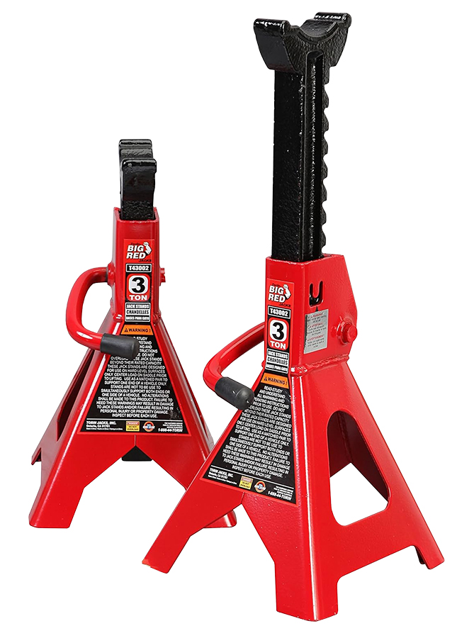 Jack Stands (Pr.) 3 Ton Height Min.11-1/4" Max.16-3/4" - Jacks