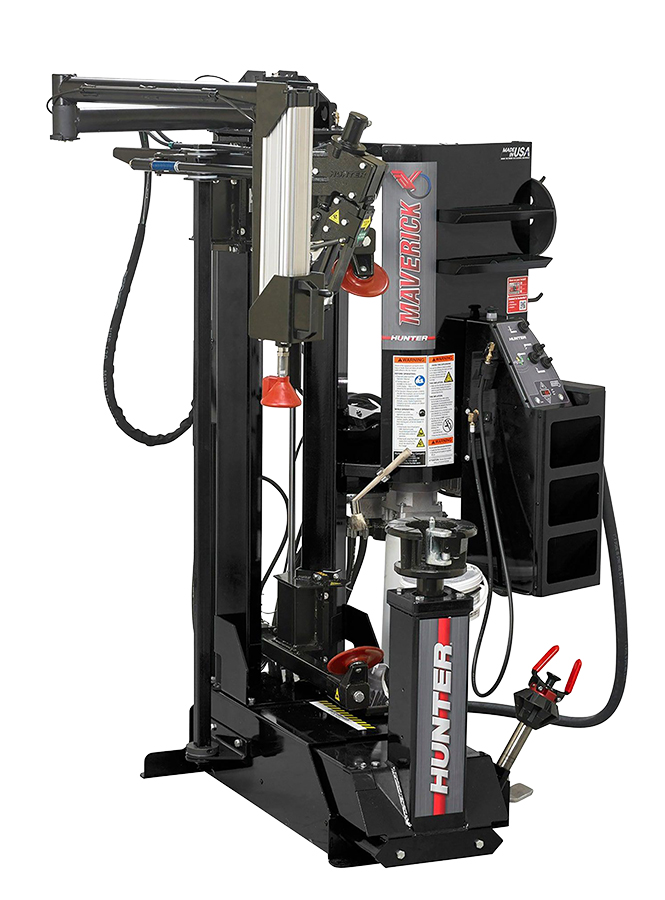 Maverick Tire Changer Black W/Wheel Lift & Light - Passenger
