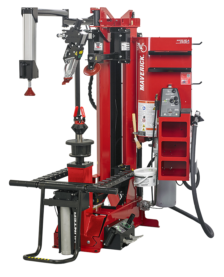 Maverick Tire Changer W/Wheel Lift & Light - Passenger