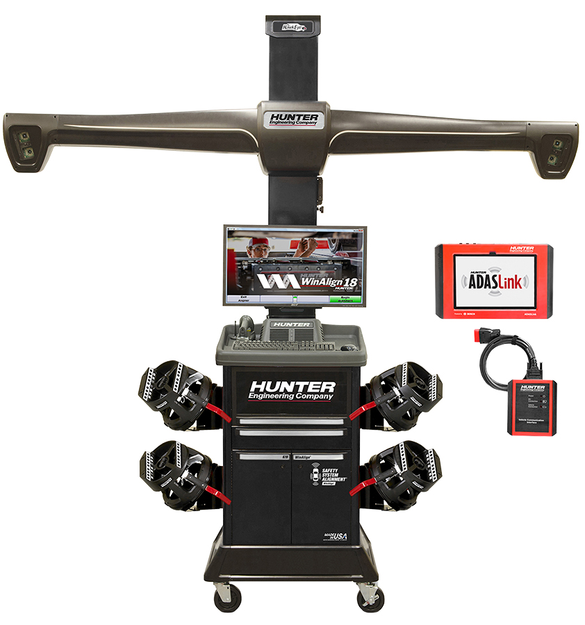 Hunter Aligner With Premium Cabinet W/ADAS Link - Black - Alignment Machines