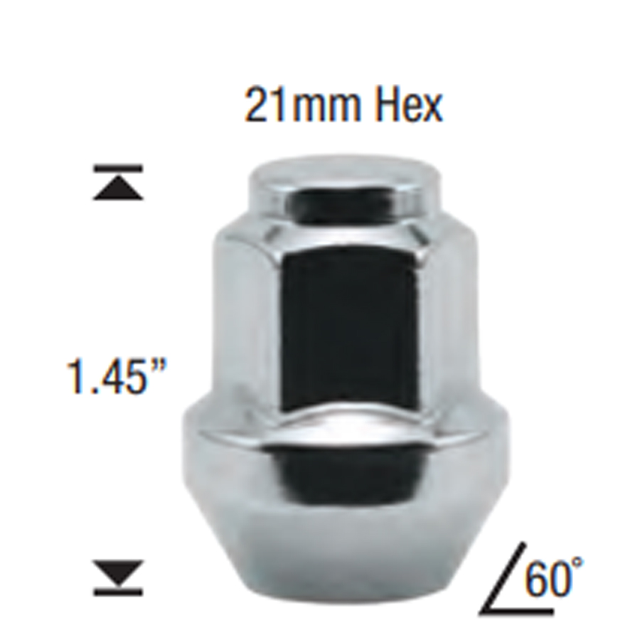 14MM X 1.50 Bulge Acorn Nut 30/Box For Dodge - Passenger Lug Nuts and Acc